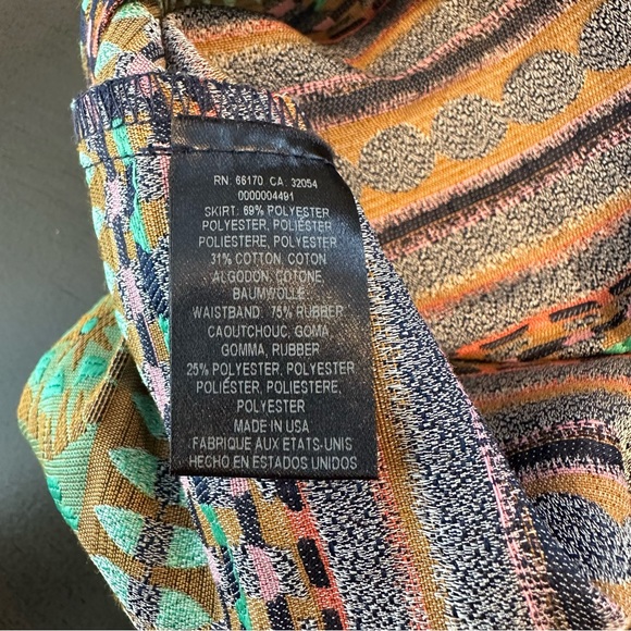 ANTHROPOLOGIE - NOMAD MORGAN CAPER - MULTI-COLOR PLEATED A-LINE SKIRT - SIZE 6 - Picture 7 of 9